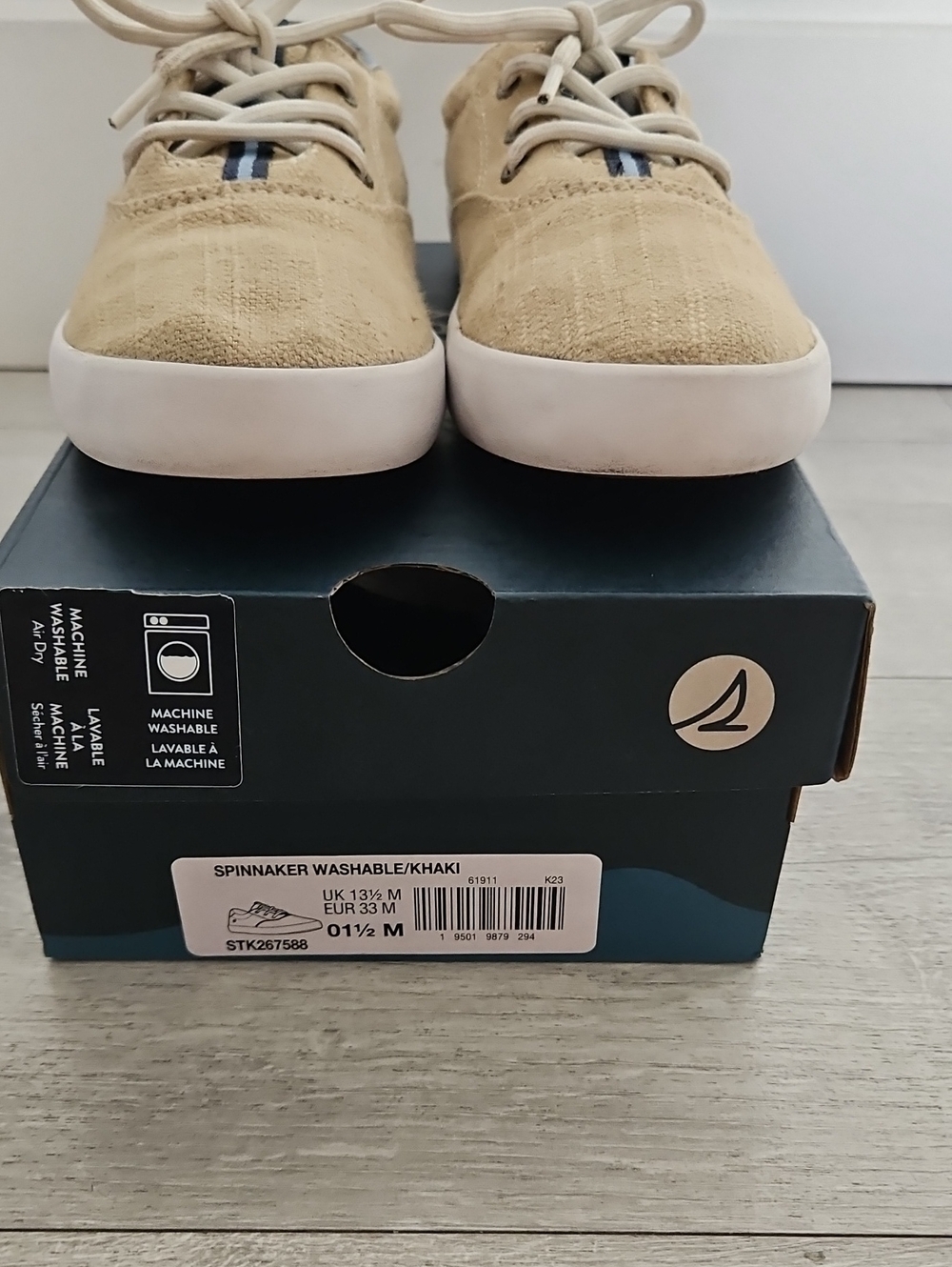 Sperry Khaki Kid's Casual Lace-Up Sneakers